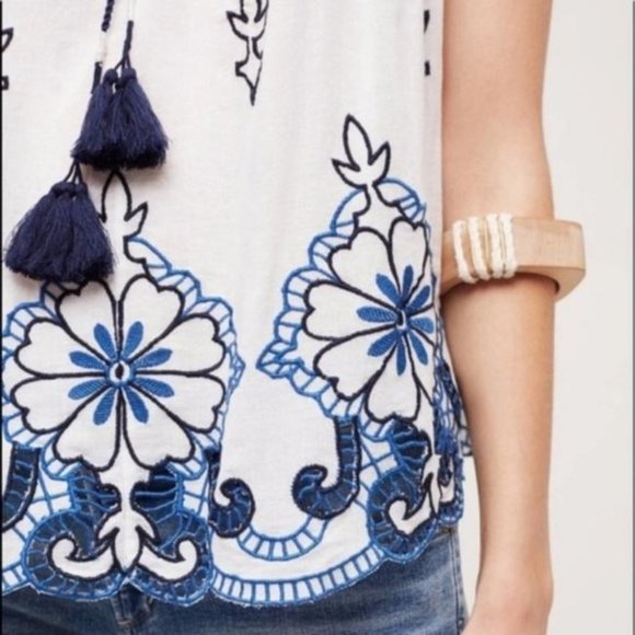 💋HOST PICK💋Anthropologie Farren Embroidered Swing Tank - Picture 2 of 12